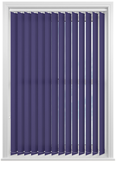 Roma, Indigo - Vertical Blind